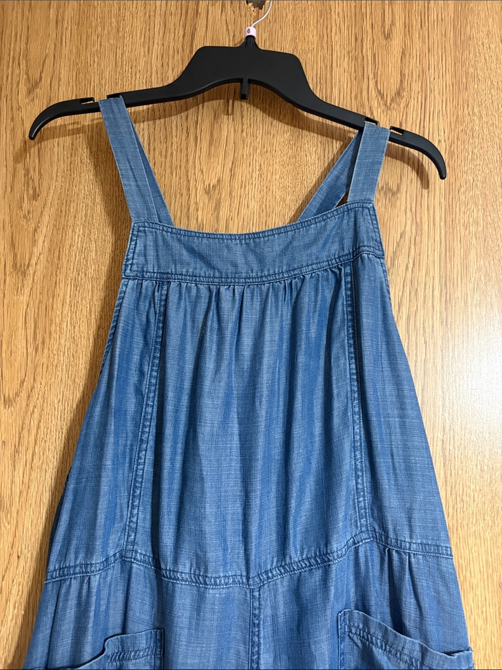 NATURAL LIFE Blue Wide-Leg Chambray Jumpsuit - Picture 4 of 13